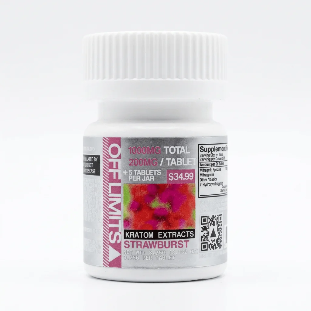 Off Limits Kratom Extract Tablets 1000mg 5 Count 7ohcom 7237048