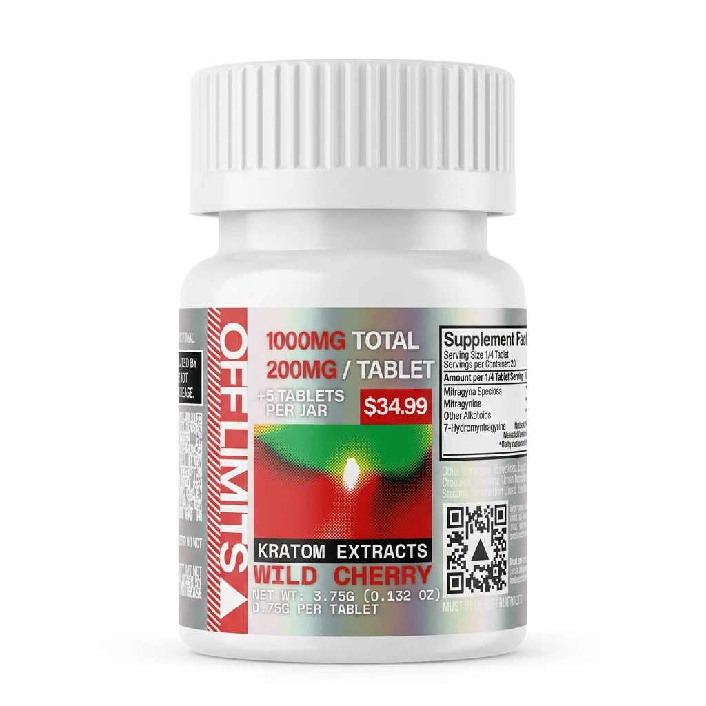 Off Limits Kratom Extract Tablets 1000mg 5 Count 7ohcom 8725626